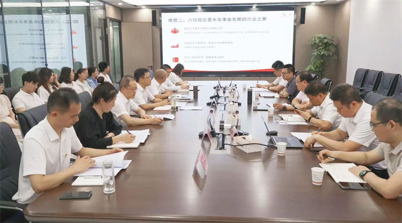 湖北水发集团党委委员、副总经理王玉才赴湖北瑞洪公司调研并讲授专题党课